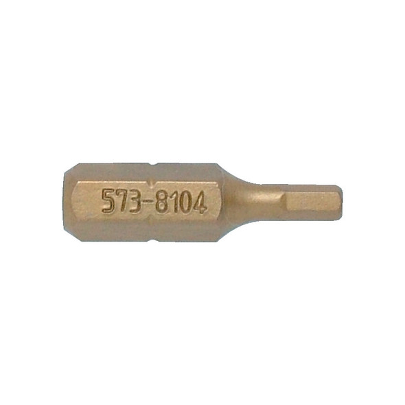 KENNEDY 1/4" HEXx2.5mmx25mm TITANIUM SCREWDRIVER BIT