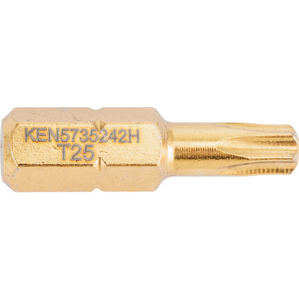 KENNEDY TX25 TORX TiN COATED SCREWDRIVER BIT 1/4" HEX STD