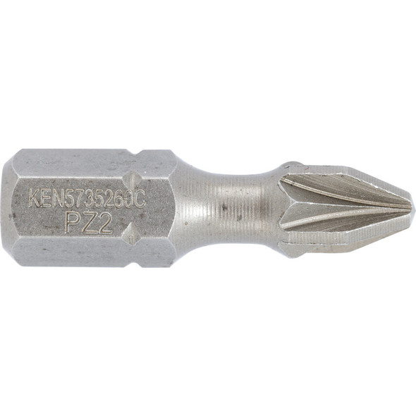KENNEDY No.2x25mm POZIDRIVE TORSION BIT 1/4" HEX