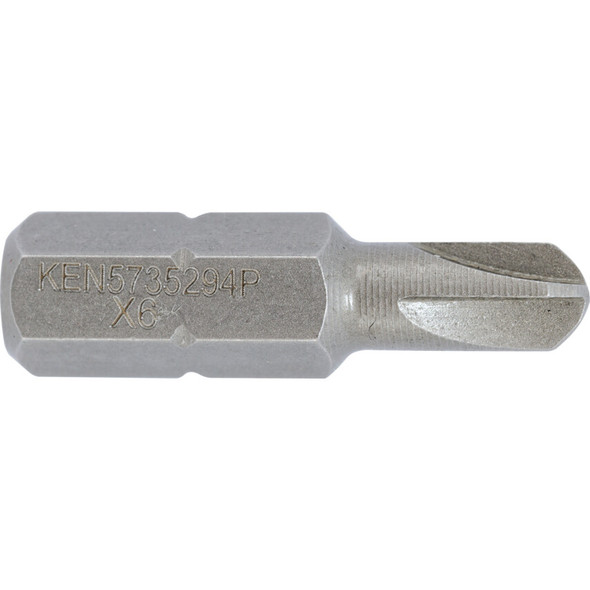 KENNEDY No.6 TORQ SET 1/4" HEX 25mm O/A