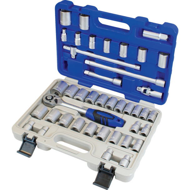 Senator 1/2" Sq.Dr. 41 Pc Metric,Whitworth & A/F Socket Set