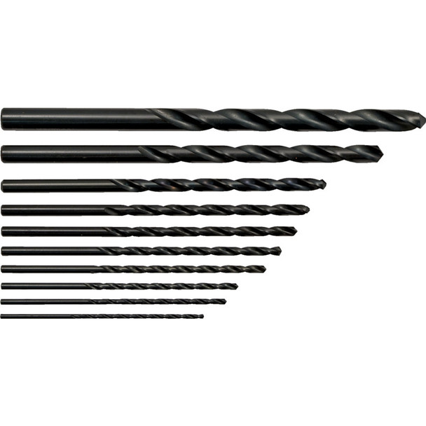 Set Of 10 Hss Long Series Drills 2-10.00Mm