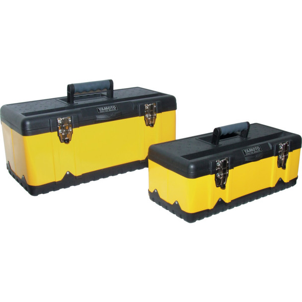 470Mm & 582Mm Yellow Metal Toolbox Set 2-Pce