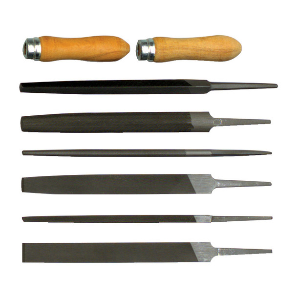 Kennedy 6" (150mm) Second Cut Engineers File Set-8pce