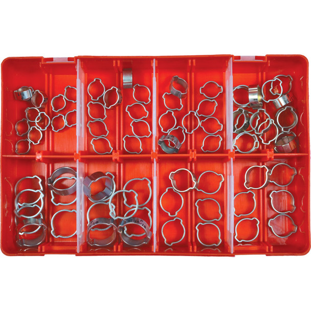 Matlock 9-18 Double Ear O-Clip Assortedset 75-pce