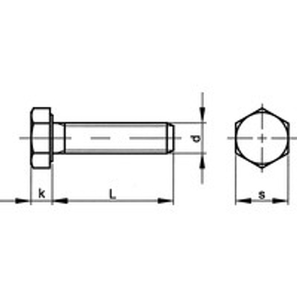 M3x6 HEX HEAD SET SCREW A2 (GR-70) 0.71