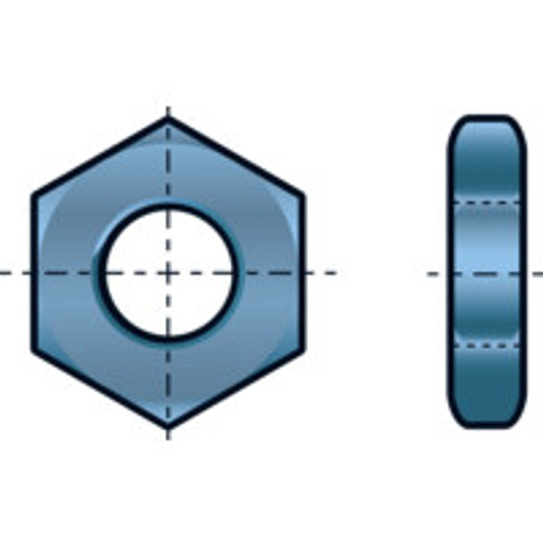 M24 HEX THIN NUT BZP (4) 6.58