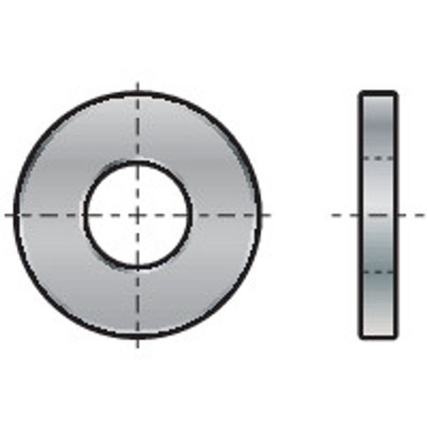 M8 FORM-A WASHER - STEEL 140HV -HOT DIP GALV DIN 125-1A 0.22