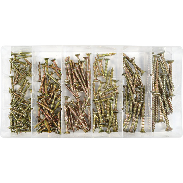 210 PCE MULTI PURPOSE WOOD SCREWS KIT 76.92