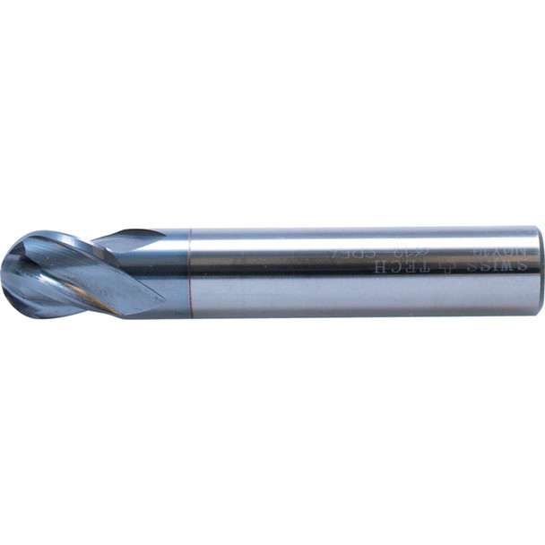 Swisstech 2.0mm St/Sh Short B/N Carbide End Mill - Ticn