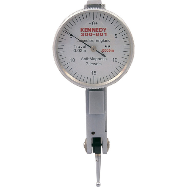 LEVER DIAL GAUGE 0.03x0.0005"x0-15-0 JEWELLED 938.12