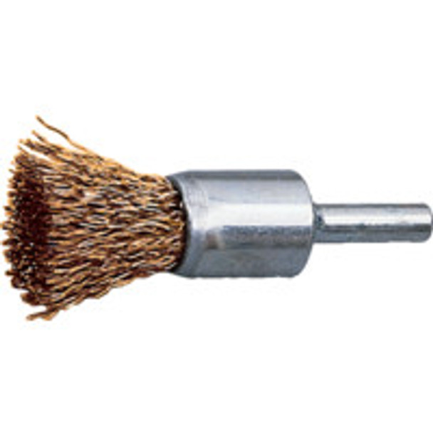 York 24mm 30Swg Flat End De-Carb Brass Wire Brush