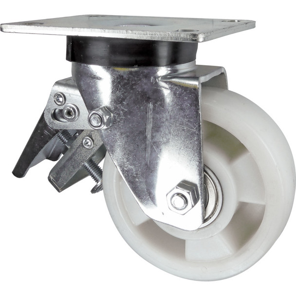 BRAKED SWIVEL PLATE 100mm NYLON 1203.34