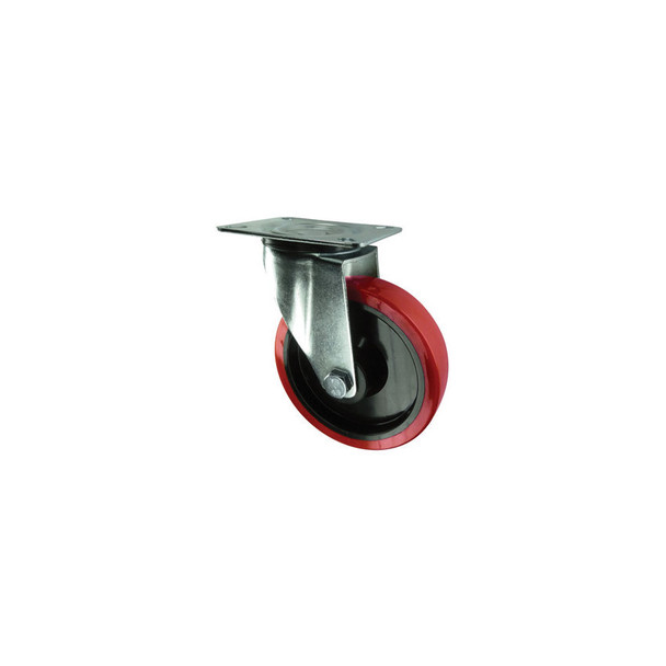 Atlas Swivel Plate 160mm Polyurethane Tyre