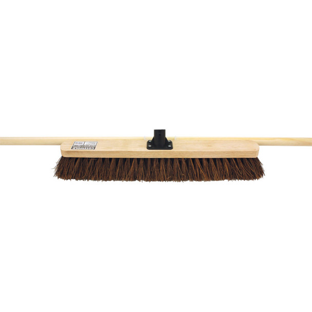 Cotswold 24" Stiff Bassine Broom With 48" Wooden Handle