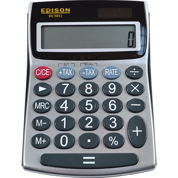 DCS012 12-DIGIT SEMI-DESKLCD CALCULATOR 215.27