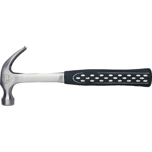 Kennedy 16Oz Curved Claw Hammer All Steelwith Rubber Grip