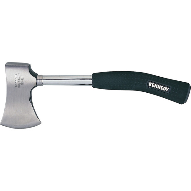 16oz CHOPPING AXE STEEL TUBEHANDLE WITH RUBBER GRIP & COVER 254.66