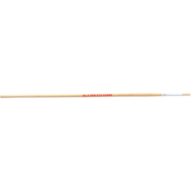 Kennedy No.2 Round Fitch Brush Natural Wooden Handle