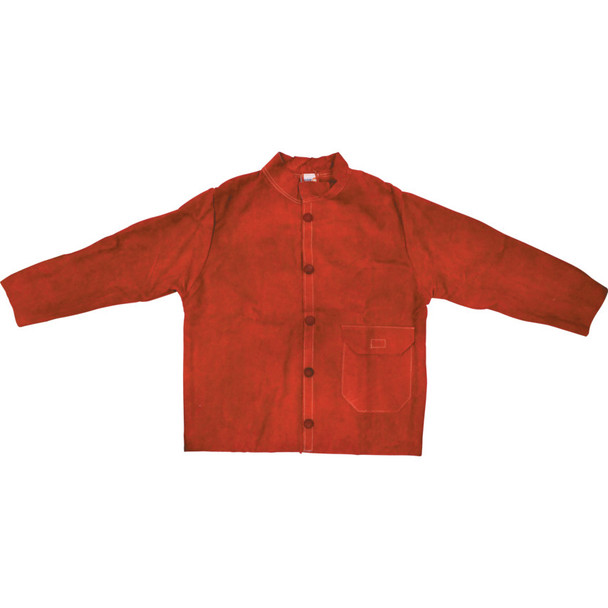 LEATHER WELDERS JACKET -RED - LARGE 996.59