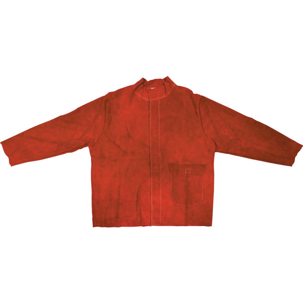 LEATHER WELDERS JACKET -RED - X/LARGE 996.59