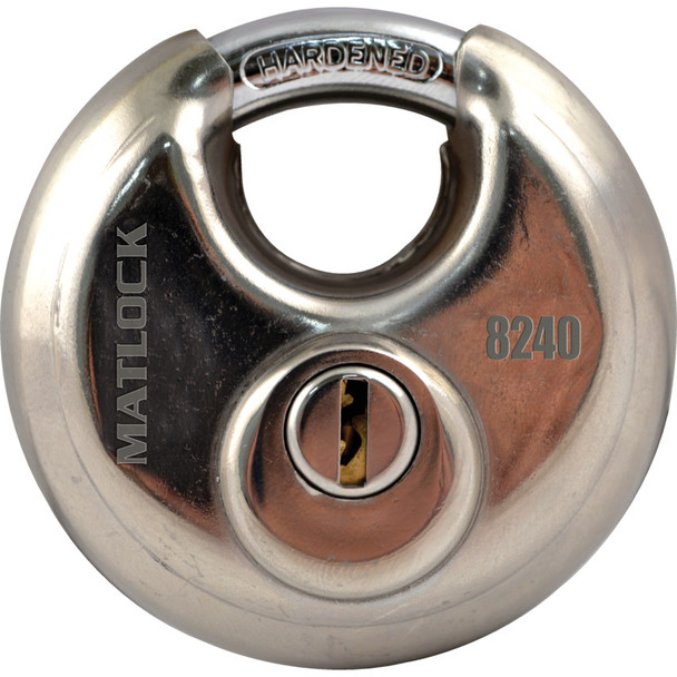 Matlock 70mm Stainless Steel Disc Padlock