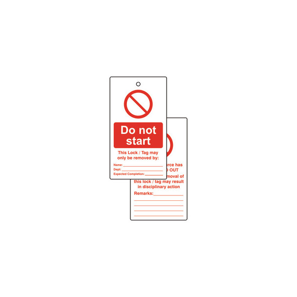 LOCKOUT TAGS DO NOT START (PK-10) 263.77