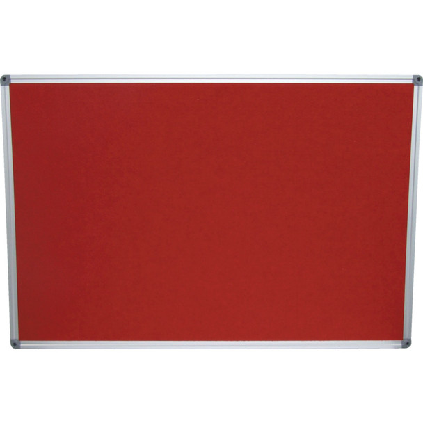 Ofis FELT NOTICE BOARD 1200x900mm RED ALUMINIUM TRIM