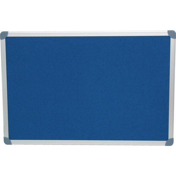 Ofis Executive Felt Notice Board 900X600mm Blue/Al Trim