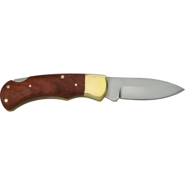 3" BLADE LOCKING KNIFE WOODEN HANDLE 201.94