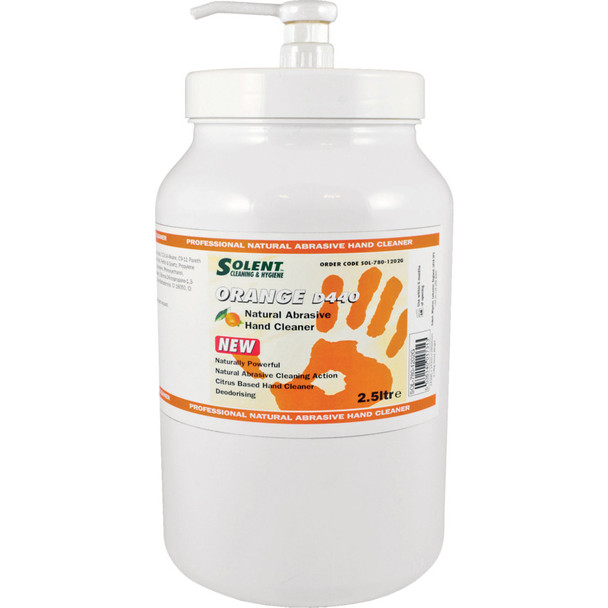 SOLENT ORANGE CITRUS BEADED HAND CLEANER 2.5LTR 368.15