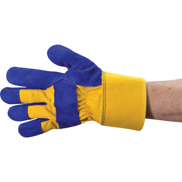 Tuffsafe Superior Split Leather S5 Riggergloves Blue/Gold Tuffsafe Superior Split Leather S5 Riggergloves Blue/Gold