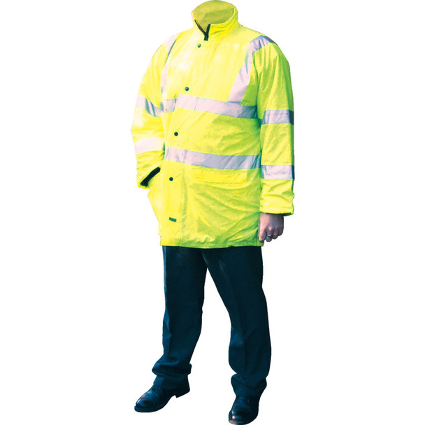 Tuffsafe Hi-Vis Breathable Coatcl3(En20471) Yellow - 2Xl