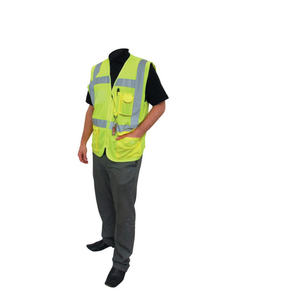 Tuffsafe Hi-Vis Executive Vest (En20471)Yellow - 2Xl
