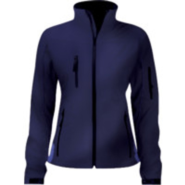 SOFT SHELL LADIES JACKETNAVY/GREY LARGE 730.66