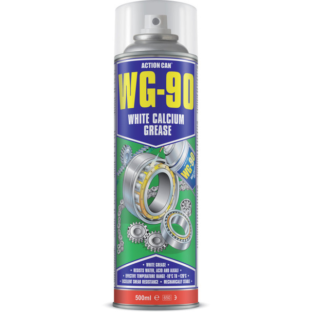 Action Can Wg90 White Grease With Ptfe Aerosol 500Ml