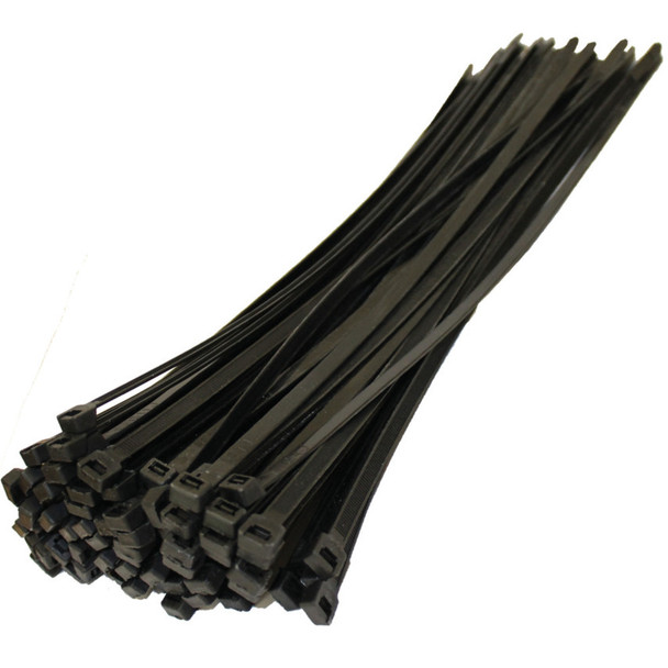 BLACK CABLE TIES 4.8x430mm (PK-100) 128.58