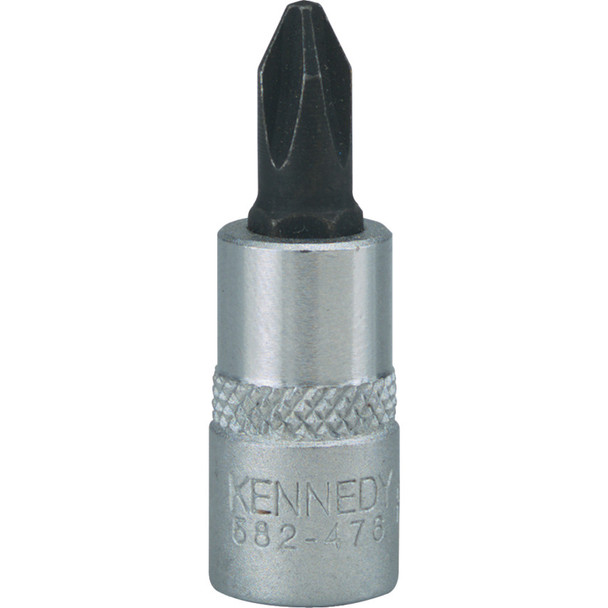 Kennedy No.3 Phillips Screwdriver Socket Bit 1/4" Sq Dr