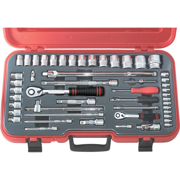 50PC 4-36mm SOCKET SET 1/4-1/2" SQ DR 3998.27