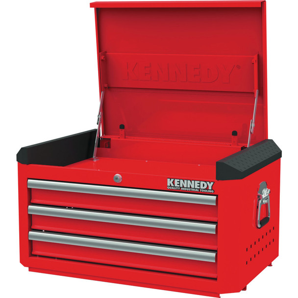 Kennedy Red-28" 3 Drawer Top Chest