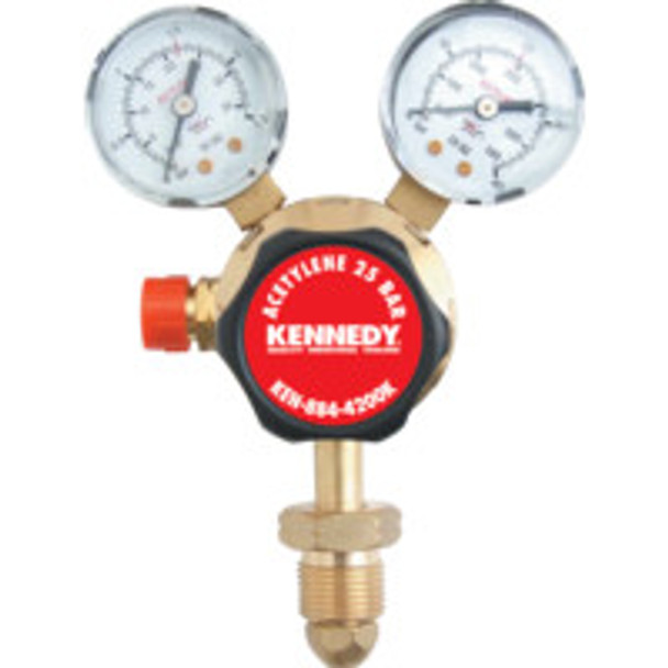 Kennedy Ssa Acetylene Regulator Sgl Stage 25 Bar :0-1.5Bar