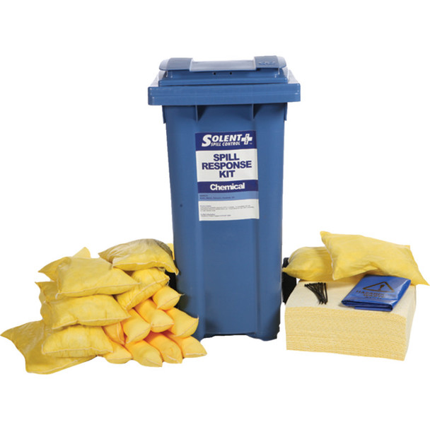 Solent S-Extra Spill Kit;Chemical 120Ltr Wheel Bin