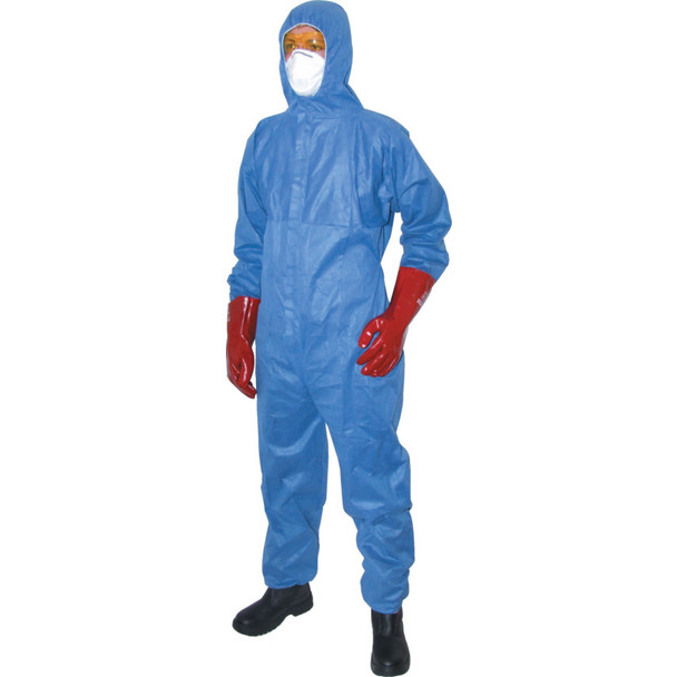 Tuffsafe Guard Master Disp' Hooded Coverall Blue (S)