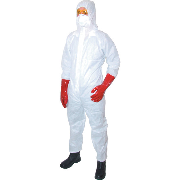 GUARD MASTER DISP' HOODED COVERALL WHITE (2XL) 70.95