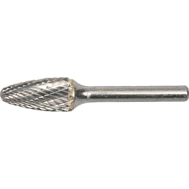 York 3X12.7mm Round Tree Carbide Burr Dbl Cut