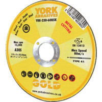 York 230X3X22.23mm A30S Flat Cutting Disc