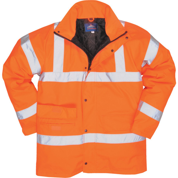 Portwest Rt30 Rail Industry Hi-Vis Rainwear Jacket Xx/Lge