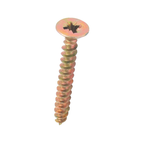 Matlock 3.5X20 Gold-Zp Fibre Board Screws (Box-200)