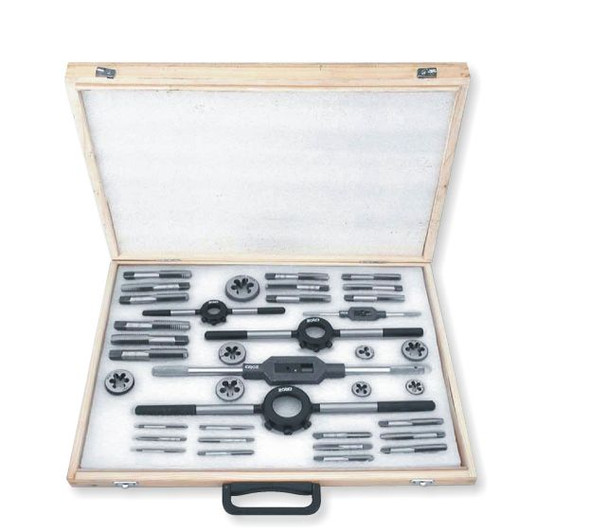 GROZ TAP & DIE SET C/STEEL 6-20mm