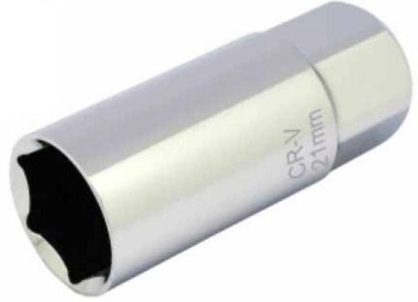 SOCKET SPARKPLUG GROZ 1/2" DR 21mm CRV
